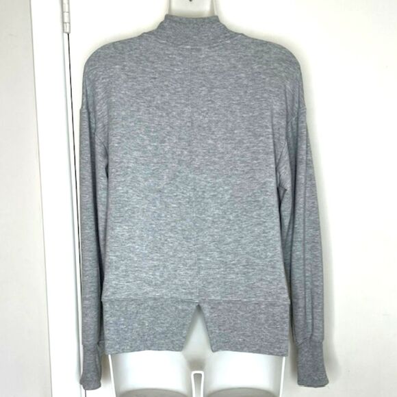 ATHLETA "APOLLO" GRAY KNIT FLEECE TOP KANGAROO POCKET SIZE XXS - Picture 11 of 12